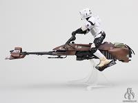 Star Wars The Black Series Speeder Bike with Biker Scout