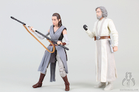 Star Wars The Black Series Rey (Jedi Training) & Luke Skywalker (Jedi Master)