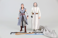 Star Wars The Black Series Rey (Jedi Training) & Luke Skywalker (Jedi Master)