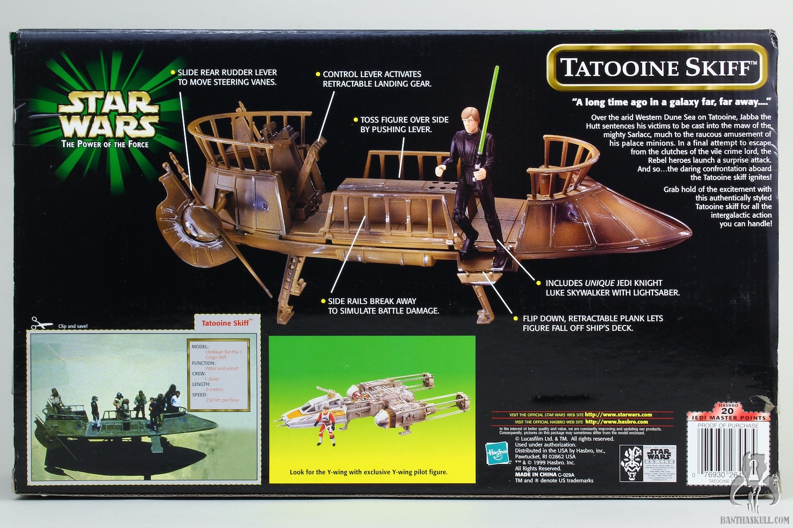 Star Wars Power Of The Force 2 1999 Tatooine Skiff Luke Skywalker 