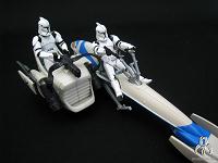 Star Wars Shadows Of The Dark Side BARC Speeder Bike with Obi-Wan Kenobi