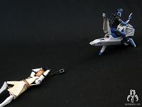 Star Wars Shadows Of The Dark Side Mandolorian Speeder with Mandolorian Warrior