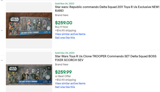 Clone Commando on Ebay
