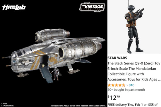 Razor Crest and Q9-0