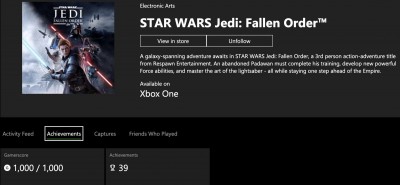 Fallen Order Achievements