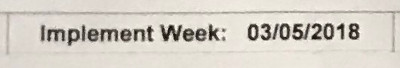 implement week