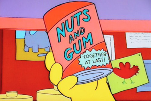 Nut and gum