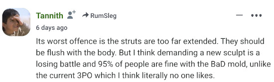 Tannith comment